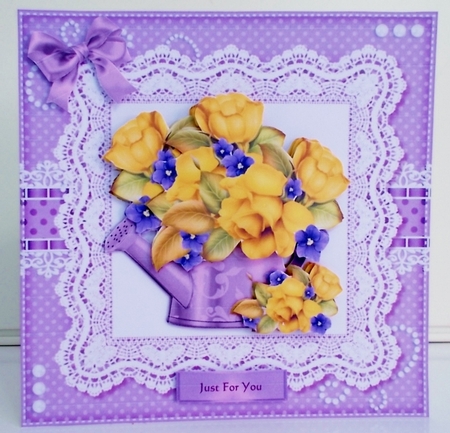 Wateringcan & Roses  Roses Mini Kit by Pam Stubley