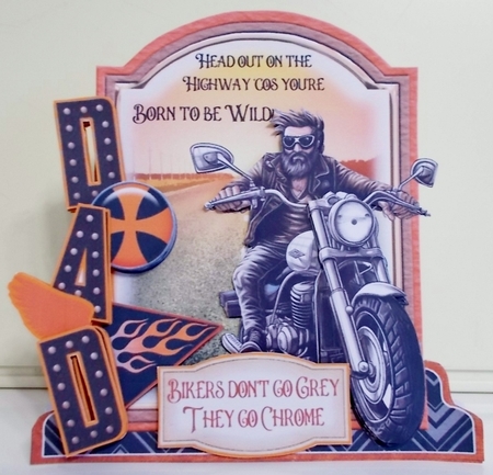 Motor-cycology 2 XL Shaped Card Kit by Pam Stubley