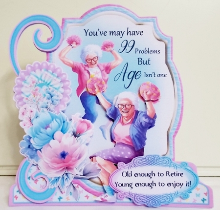 Grannys at it Again 2 XL Shaped Card Kit by Pam Stubley