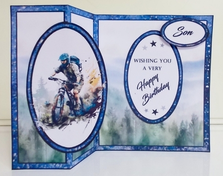 Fold back Dirt bike by Pam Stubley