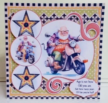 As Old as You Feel 3  7.75x7.75 Simply Cards  by Pam Stubley