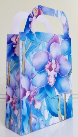Orchids gift bag 10 by Pam Stubley