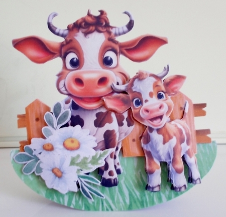 Cmon Get Happy on the Farm 1 1 Rocker Card by Pam Stubley
