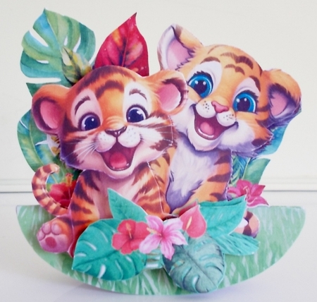 Cmon Get Happy in the Jungle 2 Rocker Card by Pam Stubley