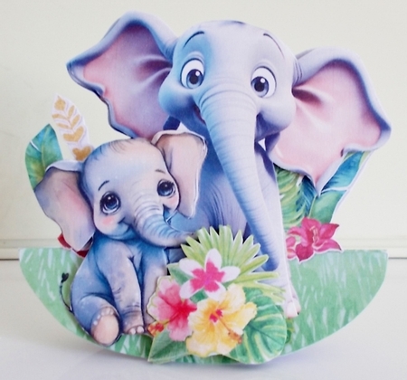 Cmon Get Happy in the Jungle 3 Rocker Card by Pam Stubley