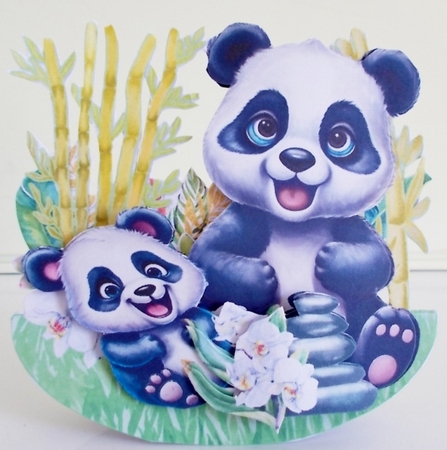 Cmon Get Happy in the Jungle 5 Rocker Card by Pam Stubley
