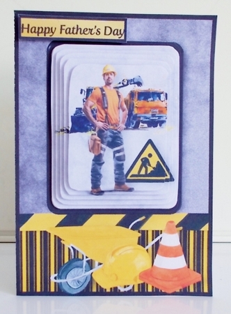 Under Construction - Pyramid Card Mini Kit by Pam Stubley