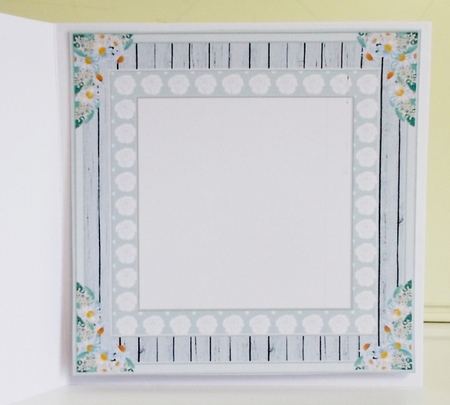 Pretty wood framed blank Insert by Pam Stubley