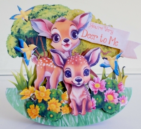 Cmon Get Happy in the Forest 3 Rocker Card by Pam Stubley