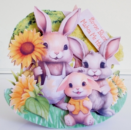 Cmon Get Happy in the Forest 5 Rocker Card by Pam Stubley