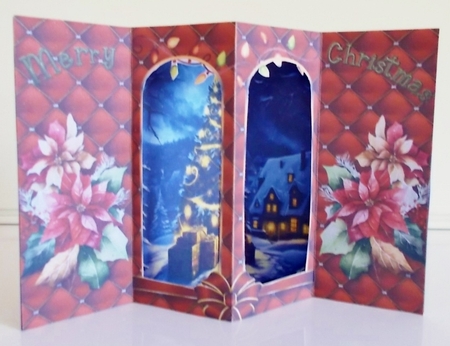 Christmas Joy - Double Window Card by Pam Stubley