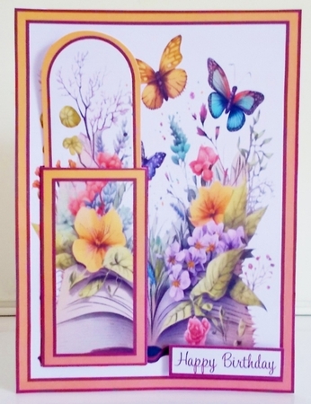 Birthday Butterfly Bookmark Card by Pam Stubley