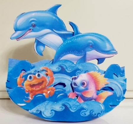 Cmon Get Happy in the Ocean 1 Rocker Card by Pam Stubley