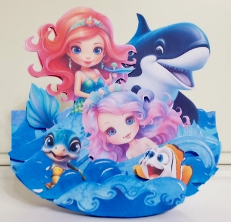 Cmon Get Happy in the Ocean 4 Rocker Card by Pam Stubley
