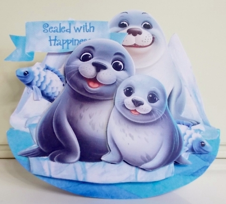 Cmon Get Happy in the Arctic 2 Rocker Card by Pam Stubley