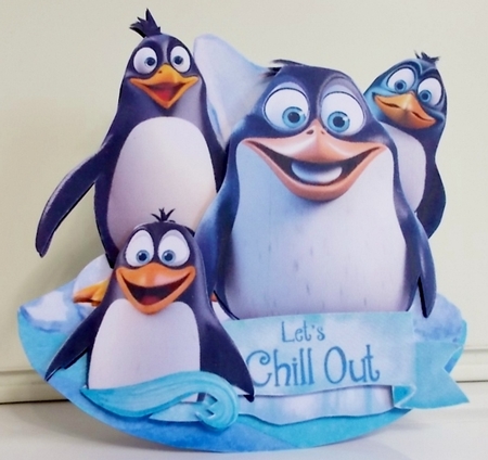 Cmon Get Happy in the Arctic 4 Rocker Card by Pam Stubley