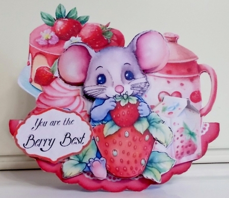Berry Mouse-licious 4 Rocker Card by Pam Stubley