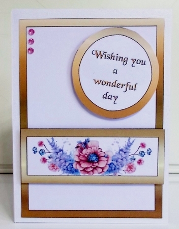 Diagonal pop-out Butterflies with flowers by Pam Stubley