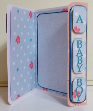 New Baby Welcome Offset Gatefold Card - Baby Lion by Pam Stubley