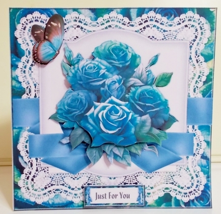 Bouquet Teal Roses Mini Kit by Pam Stubley