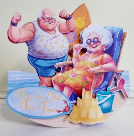 Never too Old for Fun in the Sun 6 Rocker Card by Pam Stubley