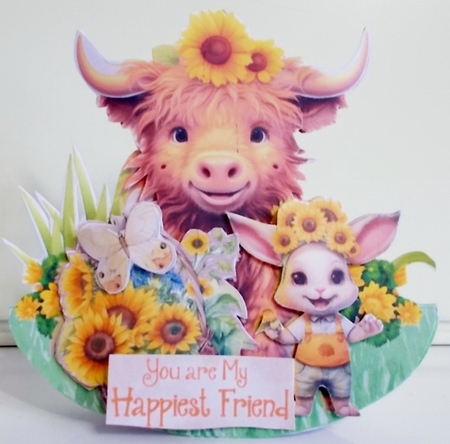 Cmon Get Happy with Sunny Friends 2 Rocker Card by Pam Stubley