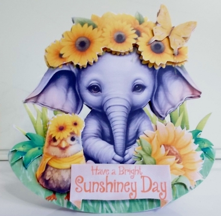 Cmon Get Happy with Sunny Friends 4 Rocker Card by Pam Stubley