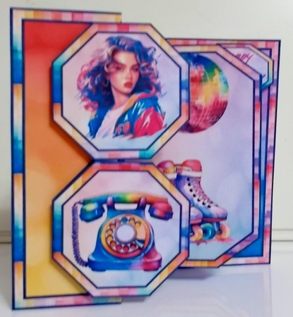 80s Child Roller Disco Octagon Foldback by Pam Stubley