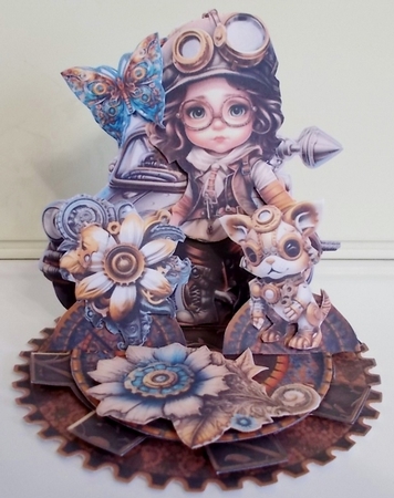 Steam Tinker 10 Triple Easel by Pam Stubley