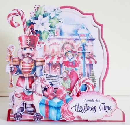 Vintage Christmas 5 XL Shaped Card Kit by Pam Stubley