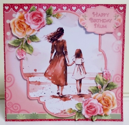 Mother and Daughter A Walk on the Beach Mini Kit by Pam Stubley