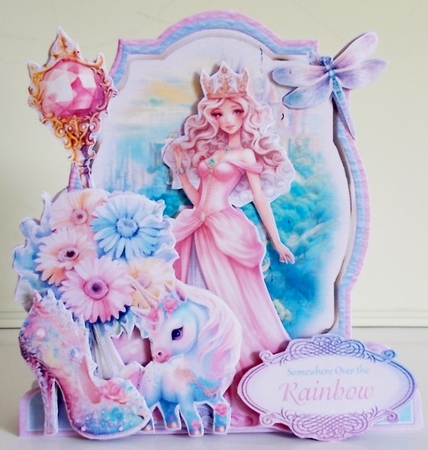 Pretty Pastel Princess 2 XL Shaped Card Kit by Pam Stubley