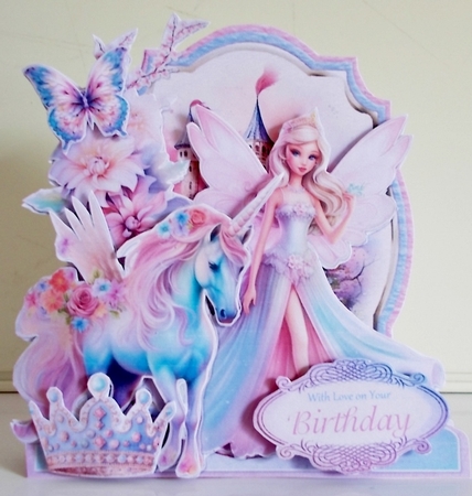 Pretty Pastel Princess 5 XL Shaped Card Kit by Pam Stubley