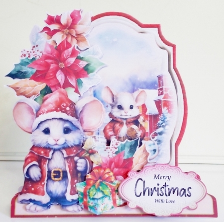 A  Country Chris-Mouse 1 XL Shaped Card Kit by Pam Stubley
