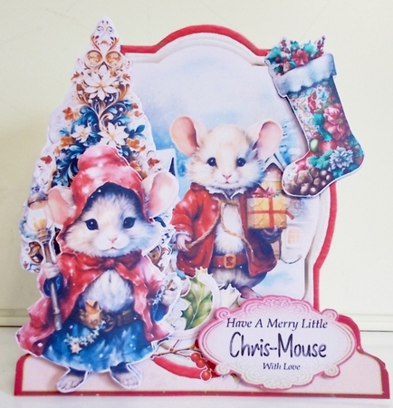 A  Country Chris-Mouse 2 XL Shaped Card Kit by Pam Stubley
