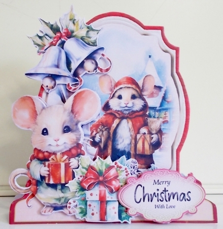 A  Country Chris-Mouse 3 XL Shaped Card Kit by Pam Stubley
