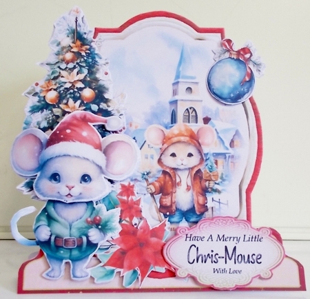 A  Country Chris-Mouse 5 XL Shaped Card Kit by Pam Stubley