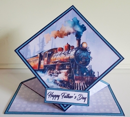 Spring top Steam Train by Pam Stubley