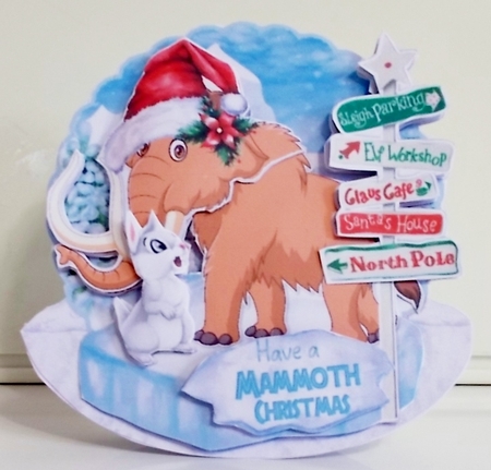 Prehistoric Christmas 4 Rocker Card by Pam Stubley