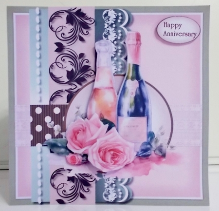 Champagne & Pink Roses Mini Kit by Pam Stubley