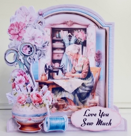 Stitched Up 1 XL Shaped Card Kit by Pam Stubley
