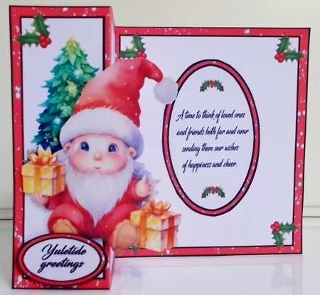 FB Shaped Christmas baby gnome by Pam Stubley