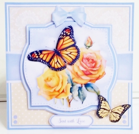BRIGHT BUTTERFLY FLOWERS by Pam Stubley
