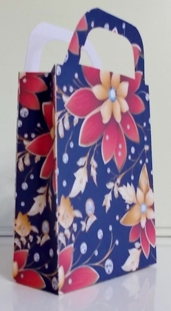 Glitter floral gift bag 17 by Pam Stubley