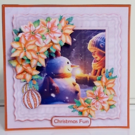 Snow Friends - Frilly Frame Card Mini Kit by Pam Stubley