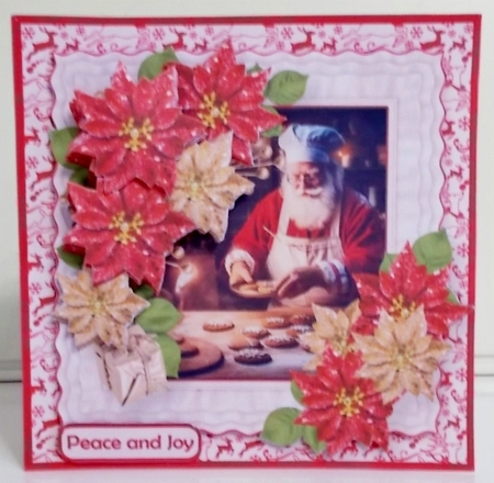Santa Cookies - Frilly Frame Card Mini Kit by Pam Stubley