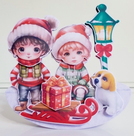 Cute Little Christmas 7 Rocker Card by Pam Stubley