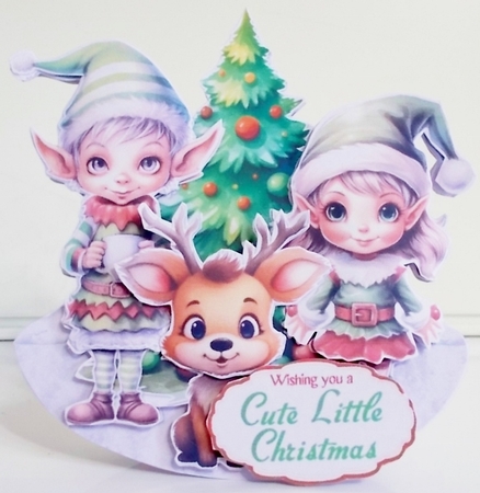 Cute Little Christmas 9 Rocker Card by Pam Stubley