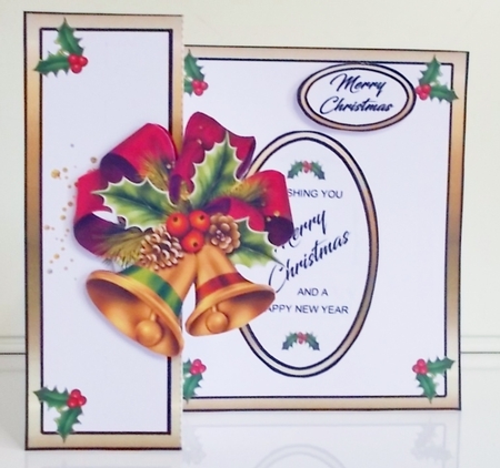 FB Shaped Christmas bells by Pam Stubley