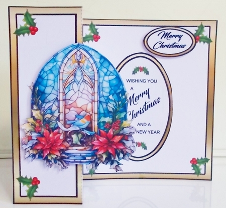 FB Stained glass Poinsettias by Pam Stubley